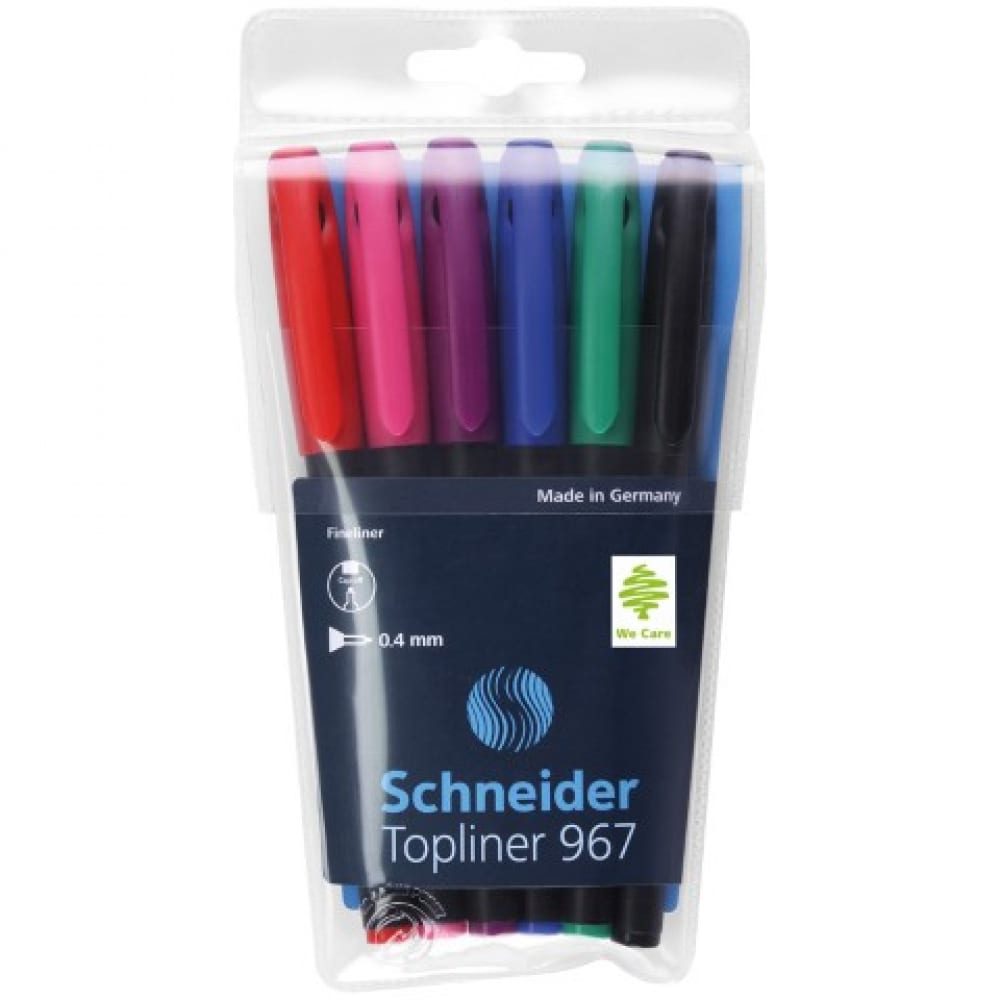 Набор капиллярных ручек Schneider набор капиллярных ручек schneider line up 16 цв 0 4 мм европодвес