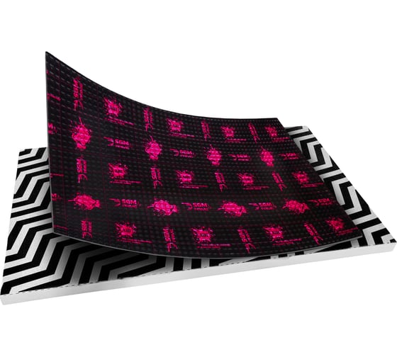 Изображение товара Виброизоляция SGM Premium Prime Аir 4 мм, упаковка 5 листов (большие листы 0.5x0.7 м) SGM.AIR.4.5