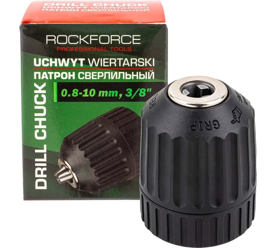 Изображение товара Патрон цанговый для дрели Rockforce 1-10мм, 3/8" RF-G00534(61431)