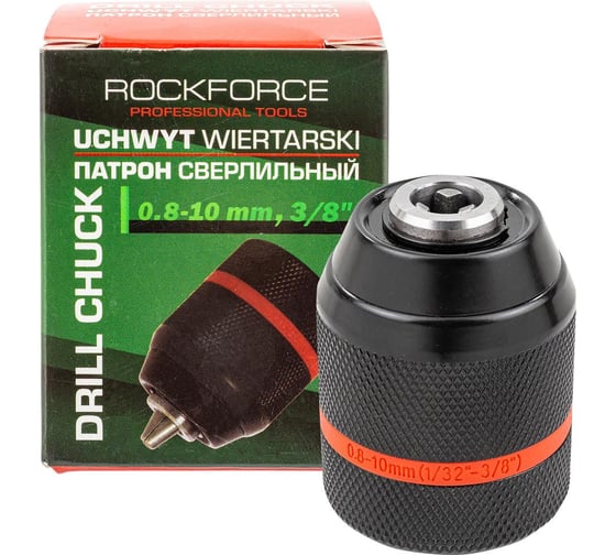 Изображение товара Патрон цанговый для дрели Rockforce 1-10мм, 3/8" RF-G00520(61433)