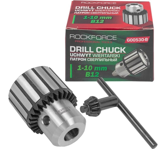 Изображение товара Патрон цанговый для дрели Rockforce 1-10мм, B12 RF-G00530-B(61421)