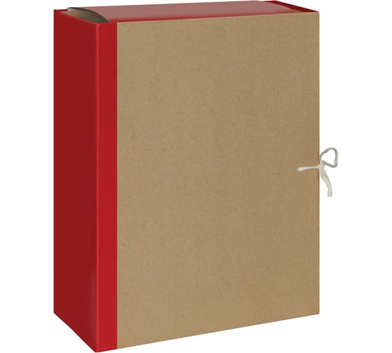 Изображение товара Архивная папка OfficeSpace крафт/бумвинил, с 4 завязками, ширина корешка 120 мм 255994