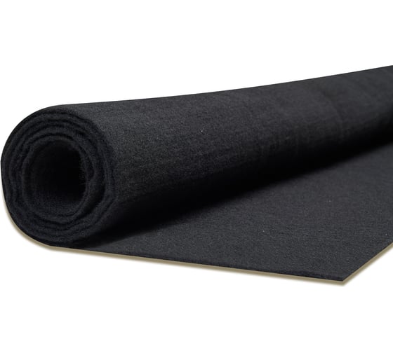 Изображение товара Карпет акустический SGM без клея черный 1 лист (1,5x2,0 м / 2 мм) Звукоизоляция ткань Маделин/ Шумка SGM.K.BLK.150X200.1