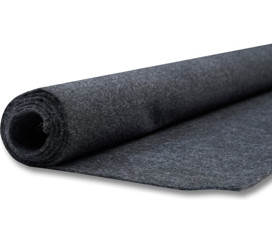 Изображение товара Карпет акустический SGM без клея графит 1 лист (1,5x5,0 м / 2 мм) Звукоизоляция ткань Маделин/ Шумка SGM.K.GRA.150X500.1