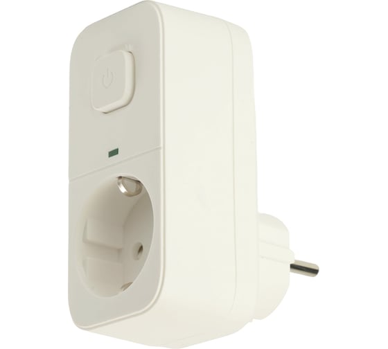 Изображение товара Сетевой фильтр STEKKER Nova 1-местный, с/з, 250В, 16А, с выключателем, HM81-11-2, белый 50143