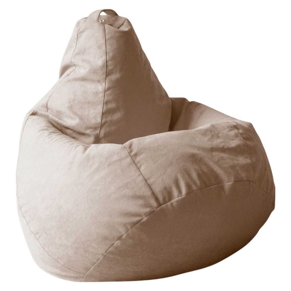 Изображение товара Кресло-мешок DreamBag велюр 2XL светло-бежевый комфортный и стильный