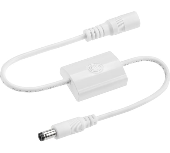 Изображение товара Сенсорный датчик TDM ELECTRIC с функцией диммера, для светодиодной ленты, IP20, 24/48 Вт, 12/24 В, белый, TDM SQ0324-0111