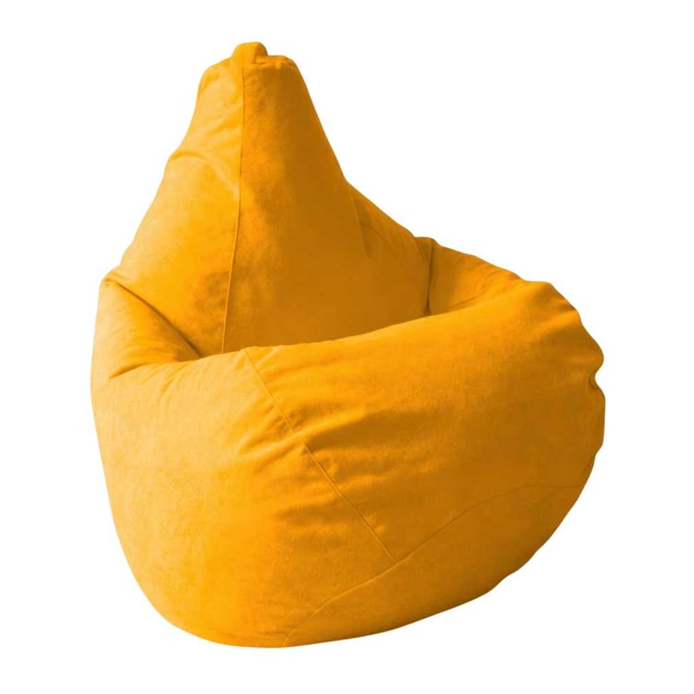 Изображение товара Кресло-мешок DreamBag велюр желтый 3XL комфортный и стильный