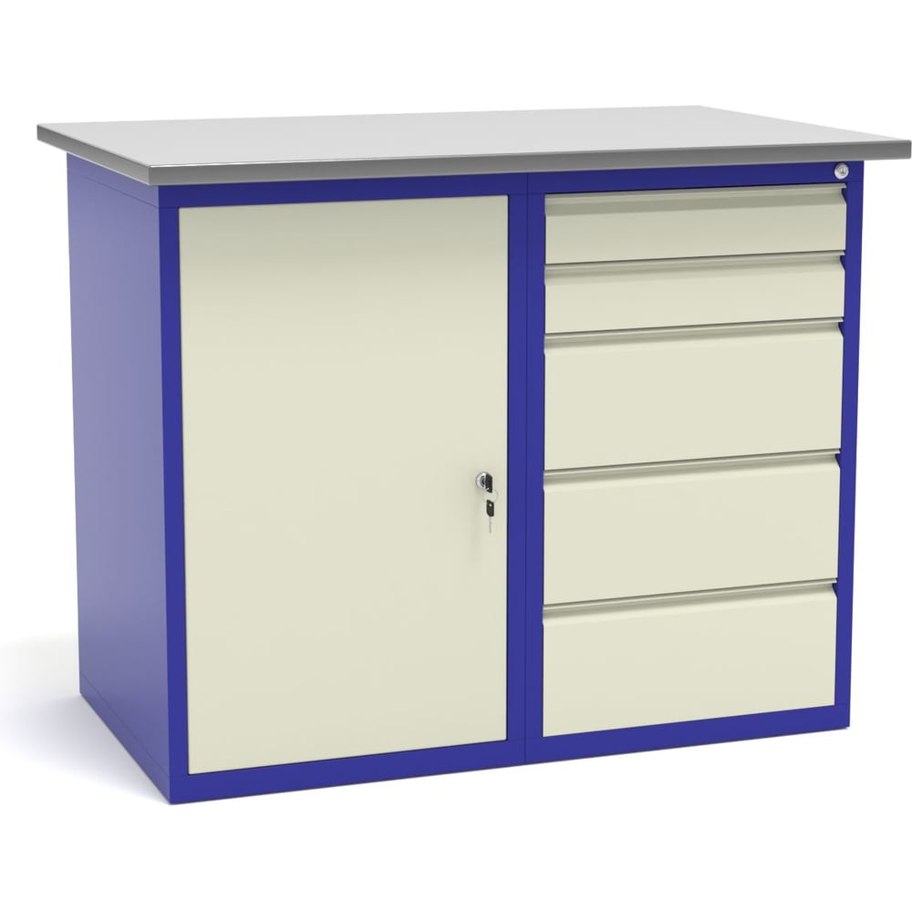 Изображение товара Верстак слесарный металлический Святогор СВ-2Т.01.05.11 профессиональный для мастерских