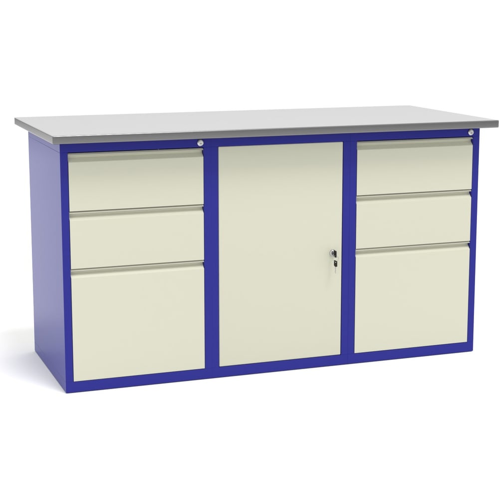 Изображение товара Верстак слесарный трехтумбовый Святогор СВ-3Т.03.01.03.16