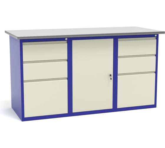 Изображение товара Верстак слесарный трехтумбовый Святогор СВ-3Т.03.01.03.16