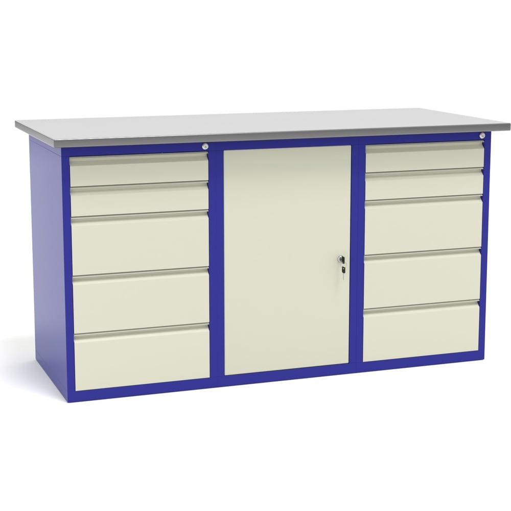 Изображение товара Верстак слесарный трехтумбовый Святогор СВ-3Т.05.01.05.16 для мастерской