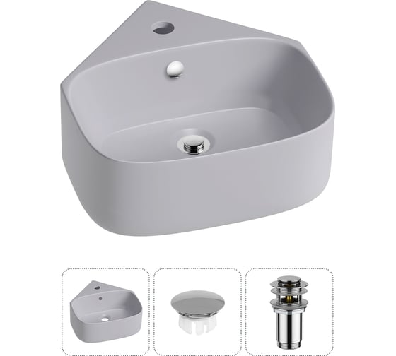 Изображение товара Мини-раковина для ванной комнаты или туалета Wellsee WC Area в наборе 3 в 1 20217019R