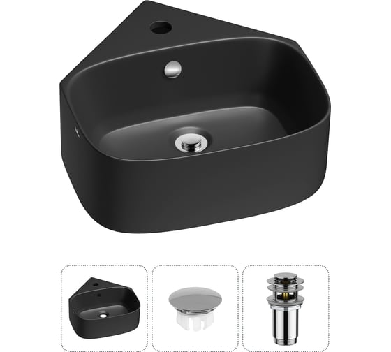 Изображение товара Мини-раковина для ванной комнаты или туалета Wellsee WC Area в наборе 3 в 1 20217016R