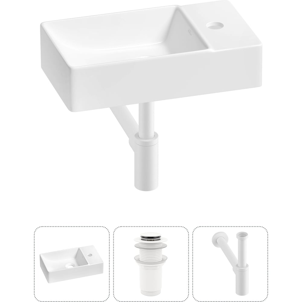 Изображение товара Мини-раковина для ванной комнаты с сифоном и современным дизайном