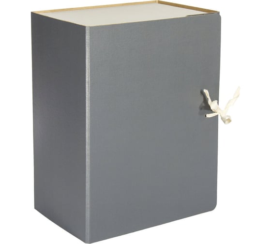 Изображение товара Архивный короб OfficeSpace с завязками разборный, бумвинил, 150 мм, сплошной, клапан до 1400 листов 318731