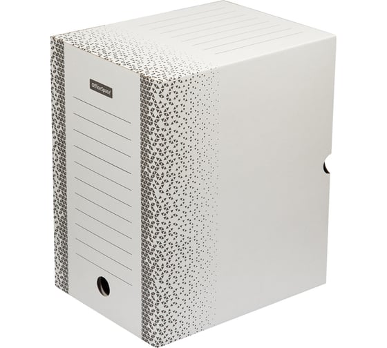 Изображение товара Архивный короб OfficeSpace Standard с клапаном, плотный, микрогофрокартон, 200 мм, до 1800 листов 264809