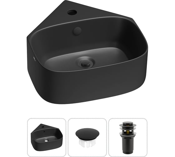 Изображение товара Мини-раковина для ванной комнаты или туалета Wellsee WC Area в наборе 3 в 1 20217017R