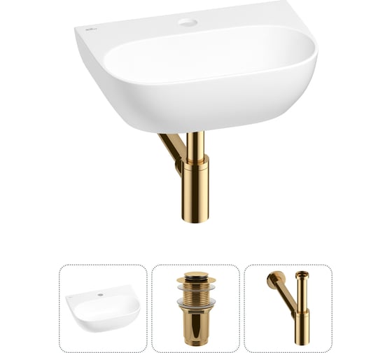 Изображение товара Мини-раковина для ванной комнаты или туалета Wellsee WC Area в наборе 3 в 1 20212191R