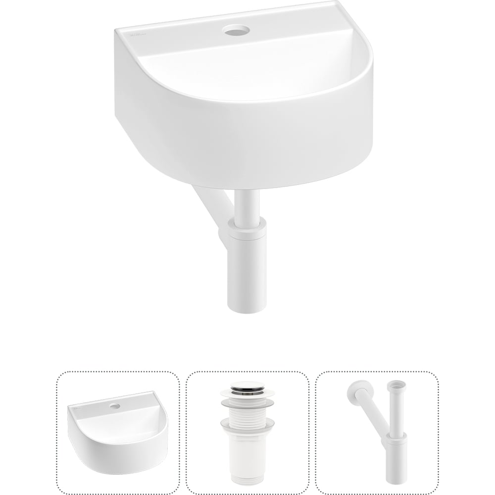Изображение товара Мини-раковина для ванной комнаты Wellsee WC Area 3 в 1 белая modern