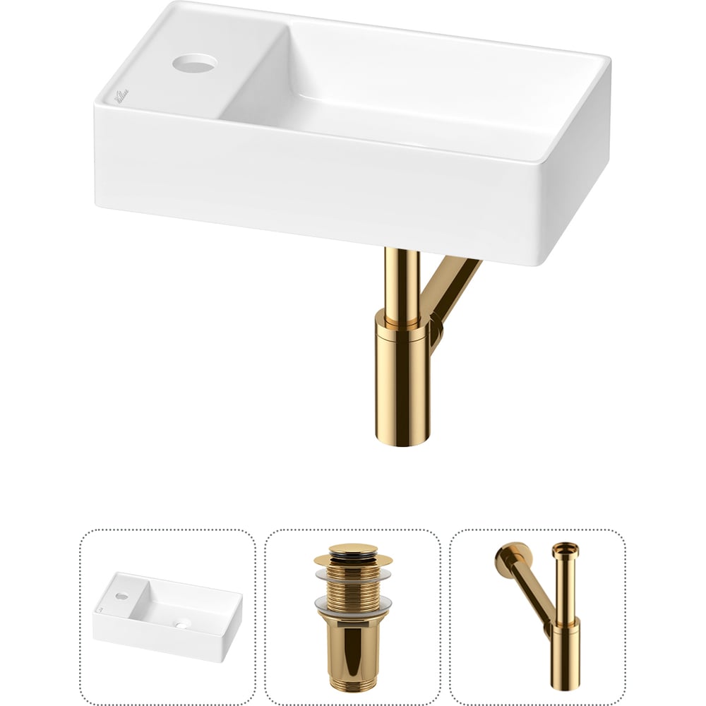 Изображение товара Мини-раковина Wellsee WC Area 20213800R для ванной и туалета