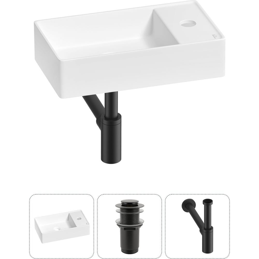 Изображение товара Мини-раковина для ванной комнаты или туалета Wellsee WC Area 3 в 1 белый матовый