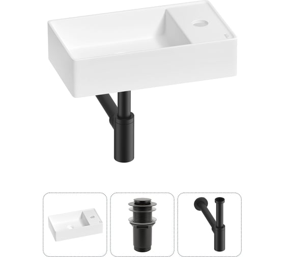 Изображение товара Мини-раковина для ванной комнаты или туалета Wellsee WC Area в наборе 3 в 1 20213631R