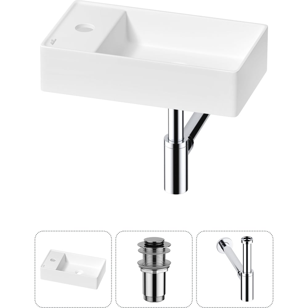 Изображение товара Мини-раковина для ванной комнаты или туалета Wellsee WC Area 3 в 1