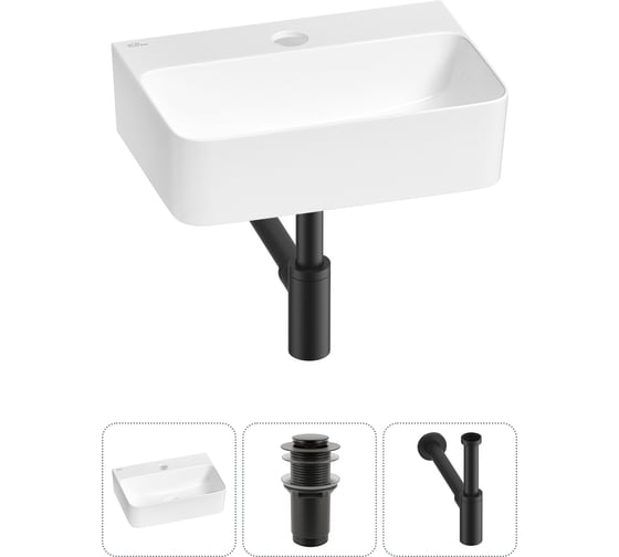 Изображение товара Мини-раковина для ванной комнаты или туалета Wellsee WC Area в наборе 3 в 1 20213599R