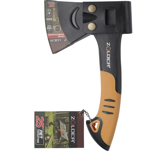 Изображение товара Топор универсальный ZOLDER 345833 XXS Z5 с чехлом для лезвия / 24 ЭК000145833