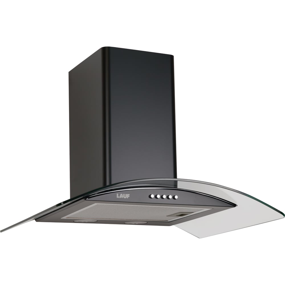 Изображение товара LAUF TAURUS 500 BLACK 6227 - мощная настенная вытяжка 800 м3/ч, 47 дБ