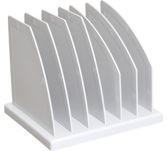 Изображение товара Сборная подставка для журналов и бумаг Стамм 6 отделений, серая СО41