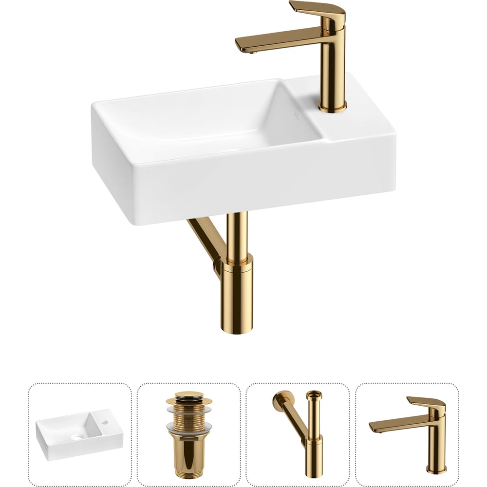 Изображение товара Мини-раковина для ванной комнаты или туалета Wellsee WC Area 4 в 1