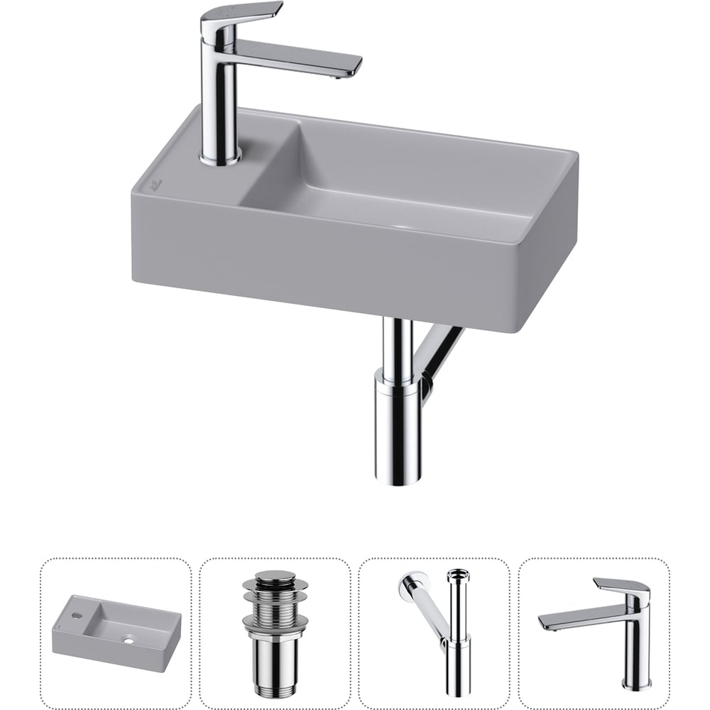 Изображение товара Мини-раковина для ванной комнаты или туалета Wellsee WC Area 4 в 1