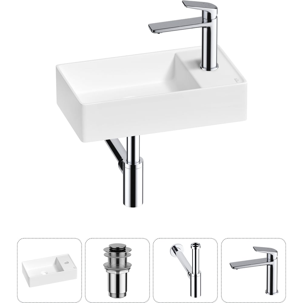 Изображение товара Мини-раковина Wellsee WC Area 4 в 1, товар 20213634R