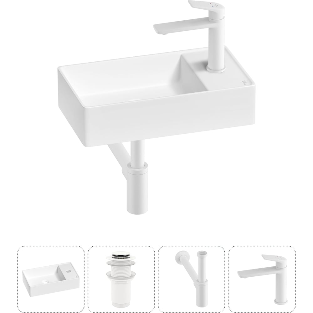 Изображение товара Мини-раковина для ванной комнаты или туалета Wellsee WC Area 4 в 1