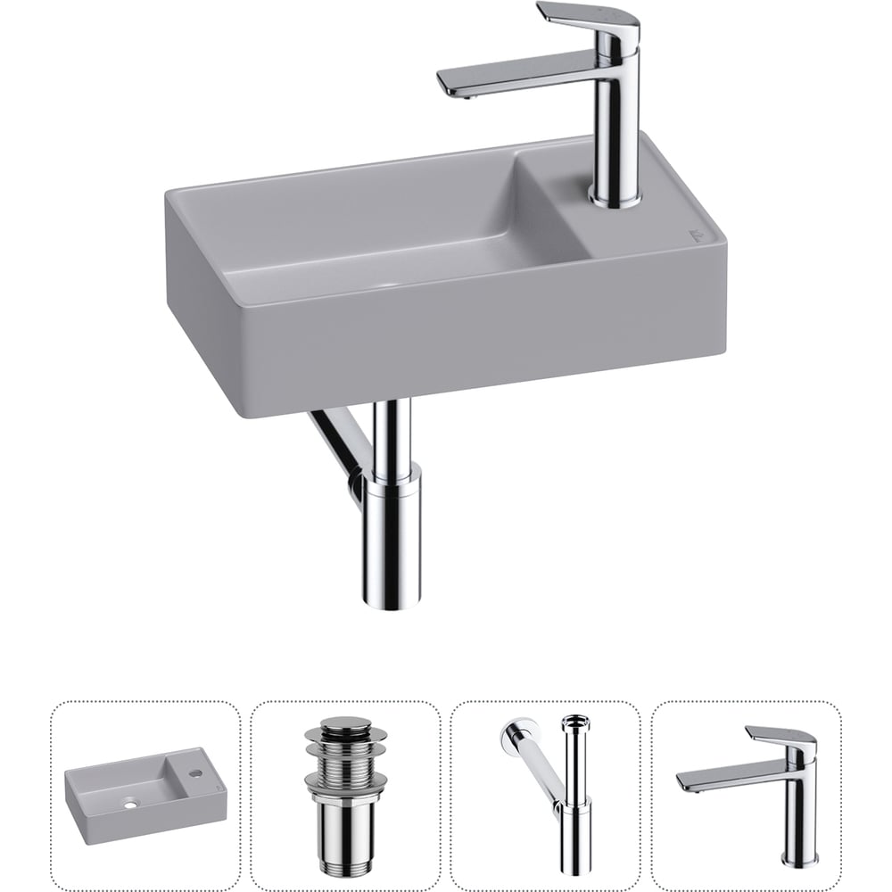 Изображение товара Мини-раковина для ванной комнаты или туалета Wellsee WC Area 4 в 1