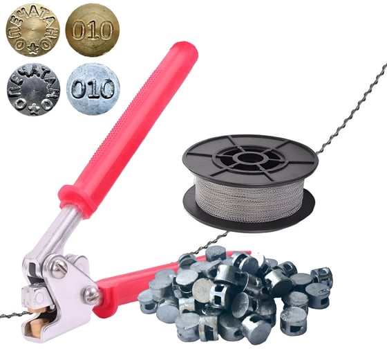 Изображение товара Набор для опломбирования ТПК Технологии Контроля пломбиратор тип 2+свинцовые пломбы+проволока) 24299