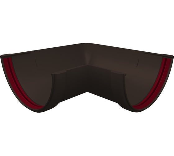 Изображение товара Угол желоба Grand Line 90 град.Классика 120 ПВХ GL коричневый (RR32) 212377