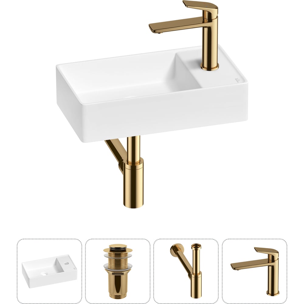 Изображение товара Мини-раковина для ванной комнаты или туалета Wellsee WC Area 4 в 1