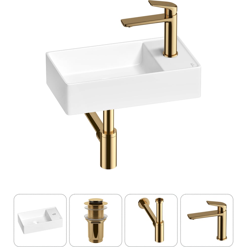 Изображение товара Мини-раковина для ванной комнаты или туалета Wellsee WC Area 4 в 1