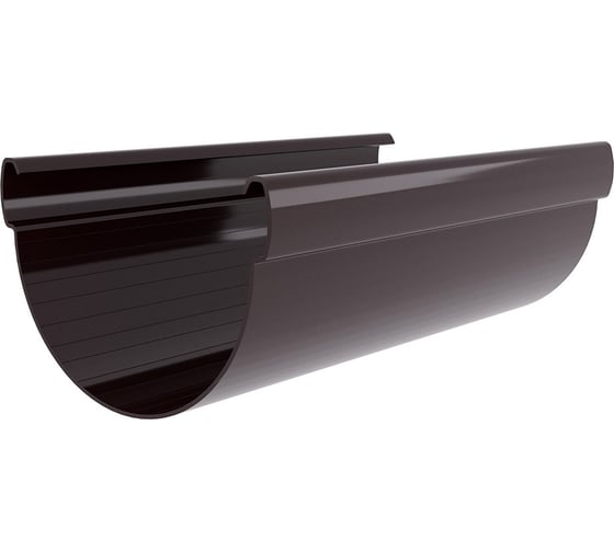 Изображение товара Желоб Grand Line Дизайн 135 ПВХ GL 3м коричневый (RR32), 422300
