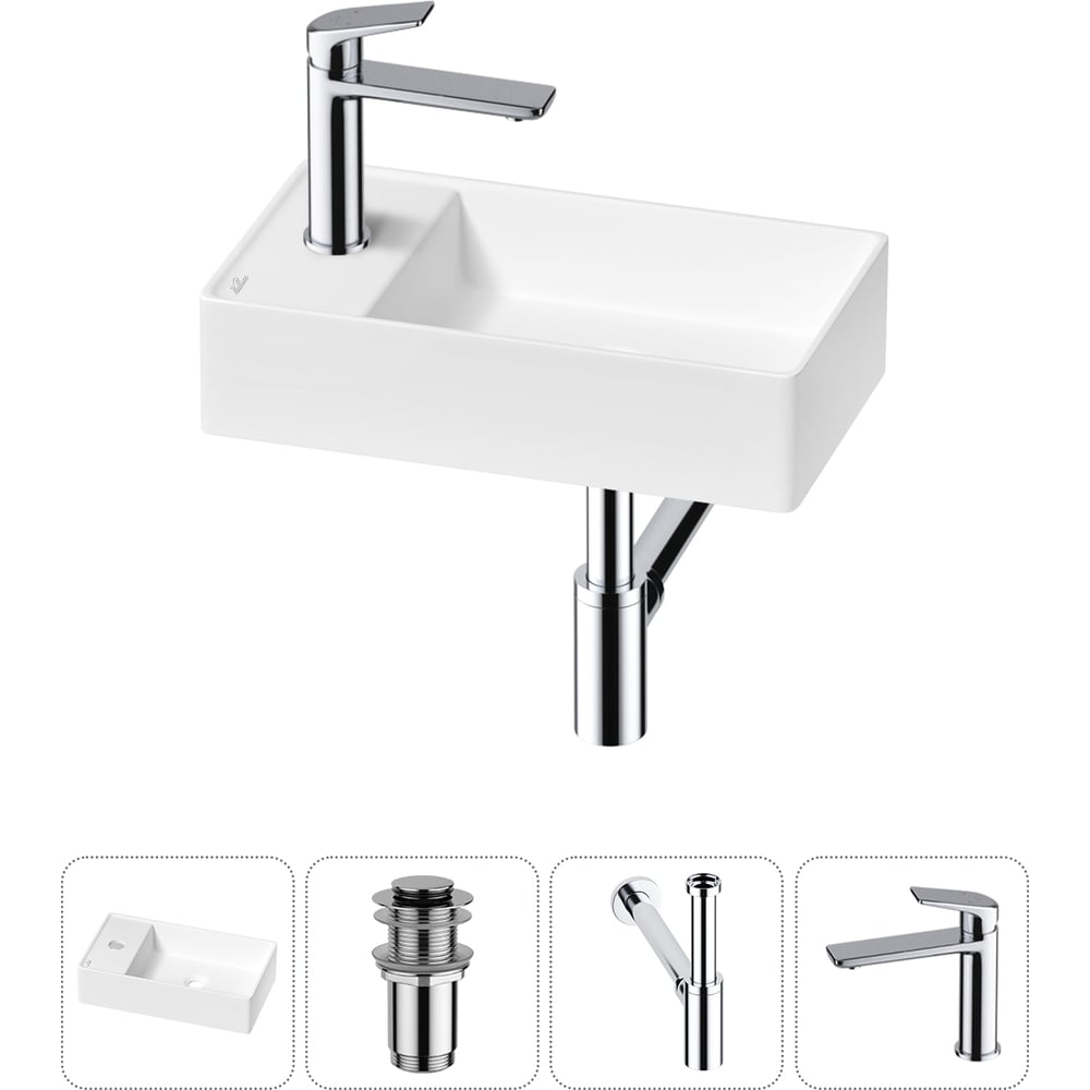 Изображение товара Мини-раковина для ванной комнаты или туалета Wellsee WC Area 4 в 1