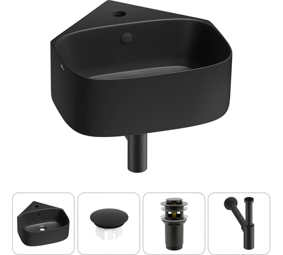 Изображение товара Мини-раковина для ванной комнаты или туалета Wellsee WC Area в наборе 4 в 1 20217076R