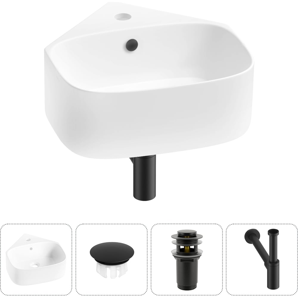 Изображение товара Мини-раковина для ванной комнаты и туалета Wellsee WC Area 4 в 1 белый матовый