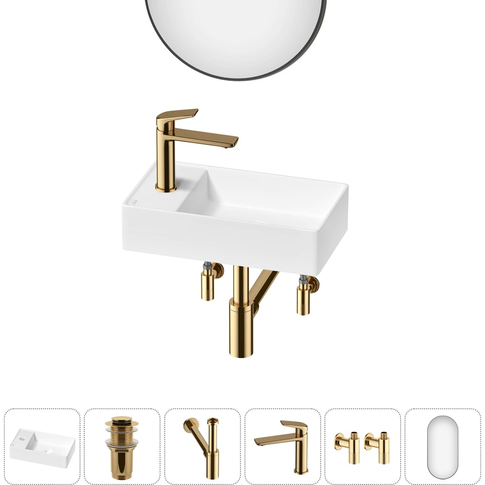 Изображение товара Мини-раковина для ванной комнаты или туалета Wellsee WC Area 6 в 1