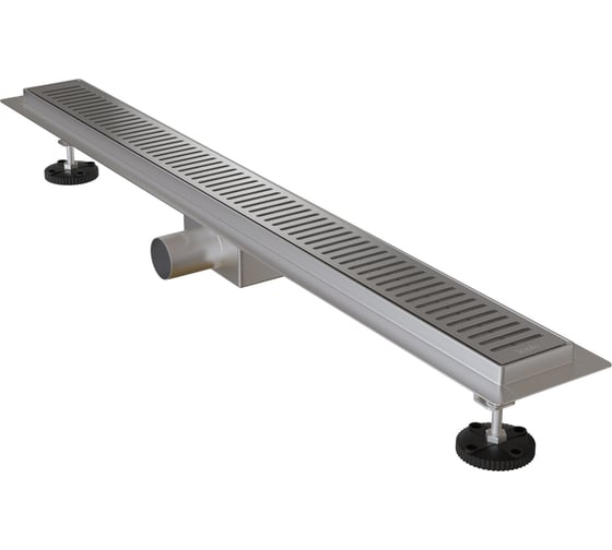 Изображение товара Лоток душевой IDDIS горизонтальный выпуск, комбинированный затвор, перфорированная решетка, 800мм, хром, 975A8SB10DZ