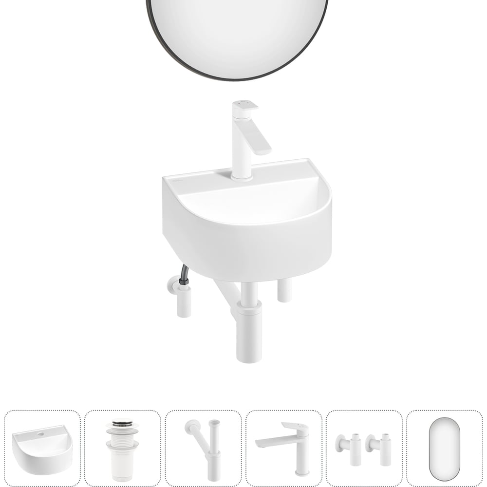 Изображение товара Мини-раковина для ванной комнаты или туалета Wellsee WC Area 6 в 1