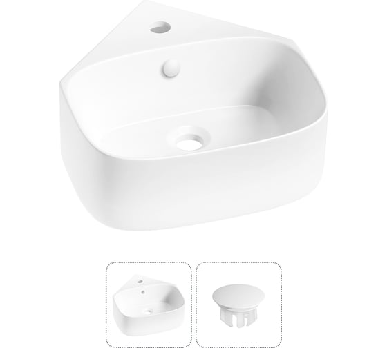 Изображение товара Мини-раковина для ванной комнаты или туалета Wellsee WC Area ширина 39 см 30180102R