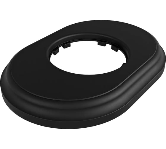 Изображение товара Рамка МЕЗОНИНЪ 1-местная пластиковая, встраиваемая, овал, цвет - антрацит GE35701-58